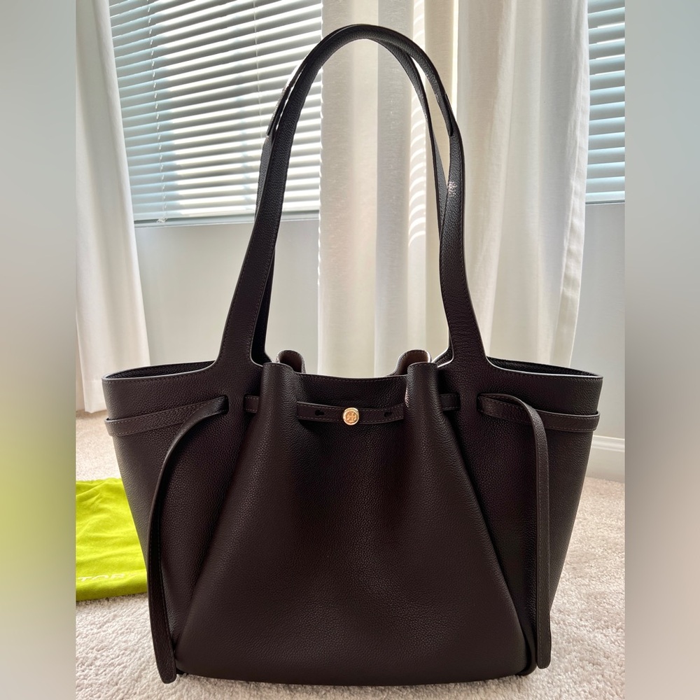 Tory Burch Romy Tote - Deep Brown
